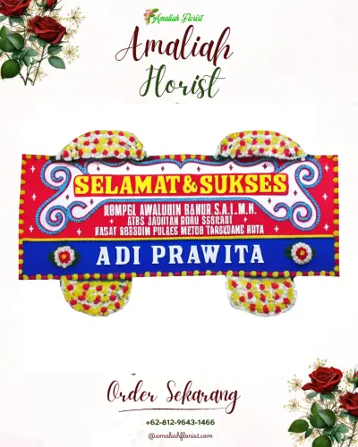 Karangan Bunga Ucapan Selamat di Suruh